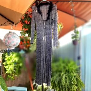 Vintage long sweater jacket